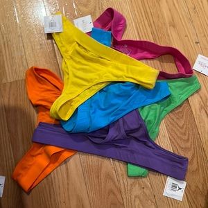 Set of 6 Sexy-Basics Thong Panties 3XL